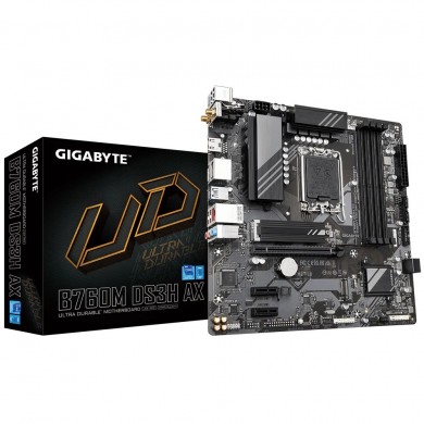 Placa de baza GIGABYTE B760M DS3H AX / 1700 / B760 / DDR5 / mATX
