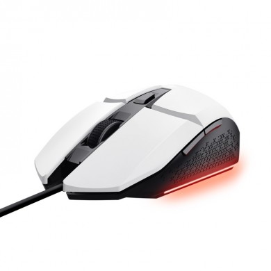 Mouse Gaming Trust GXT 109W FELOX, USB, White