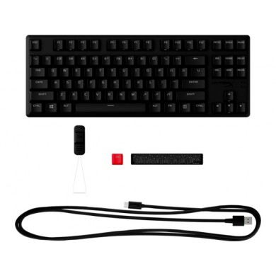 Tastatura HYPERX Alloy Origins Core PBT, HyperX Aqua - Tactile key  switch, [639N9AA#ABA]