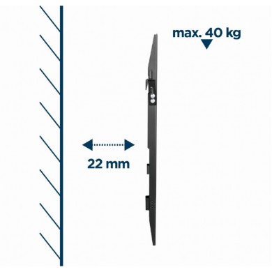 Настенное крепление для телевизора (фиксированное), 37”-70” Gembird ”WM-70F-02”, Back
