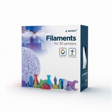 Gembird PLA Filament, Black, 1.75 mm, 1 kg