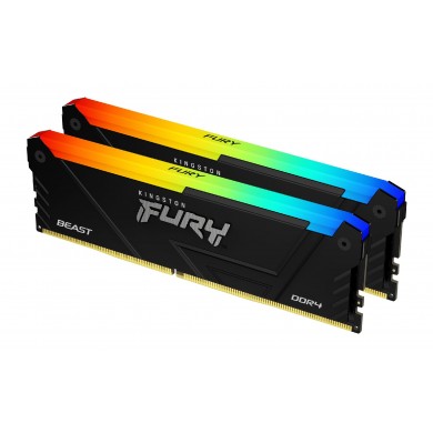 Memorie operativa Kingston FURY&reg; Beast DDR4 RGB 2666 MHz 16GB (Kit of 2*8GB)