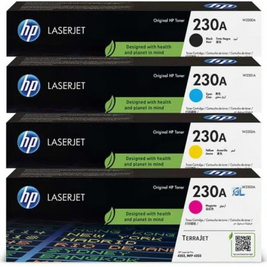 HP 230A Black Toner 2,000 pages for  HP Color LaserJet Pro 4203dn, HP Color LaserJet Pro 4203dw, HP LaserJet Pro MFP 4303dw, HP LaserJet Pro MFP 4303fdn, HP LaserJet Pro MFP 4303fdw