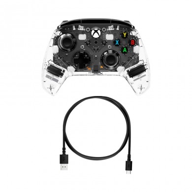 Gamepad HyperX Clutch Gladiate RGB [7D6H2AA],  for Xbox Series S/X / PC, Transparent