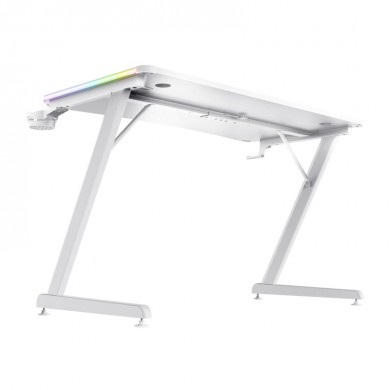 Masa Gaming RGB Trust GXT 709W LUMINUS, White