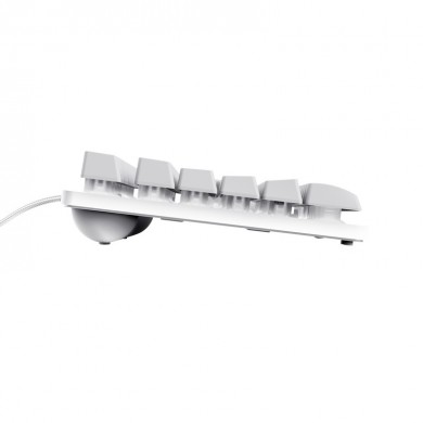 Tastatura Gaming Trust GXT 833 Thado, USB, White