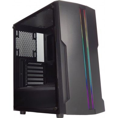 Carcasa XILENCE XILENT BLADE | X512.RGB/ w/oPSU/ Side panel/ ATX/ Black