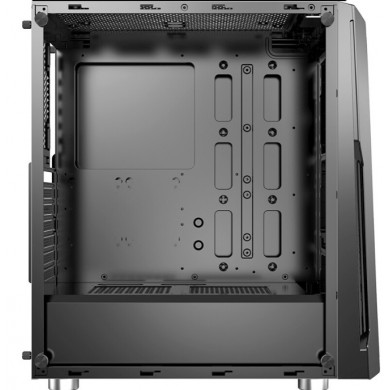 Carcasa XILENCE XILENT BLADE | X512.RGB/ w/oPSU/ Side panel/ ATX/ Black