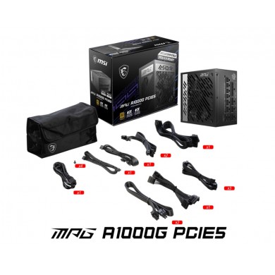 Bloc de alimentare 1000W MSI MPG A1000G PCIE5