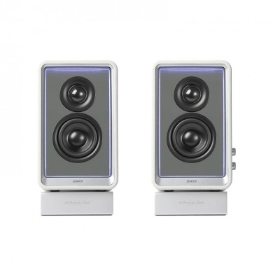 Hi-Res boxe Speakers Edifier QR65  with GaN charger 65w / 2x35W / Bluetooth / RGB / White