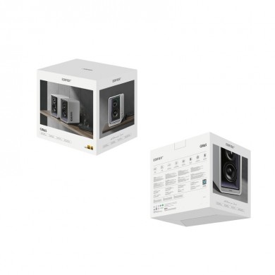 Hi-Res boxe Speakers Edifier QR65  with GaN charger 65w / 2x35W / Bluetooth / RGB / White