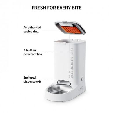 Dispenser inteligent de alimentatie pentru animale de companie Petkit Fresh Element SOLO/ Wi-Fi and Bluetooth / 3L