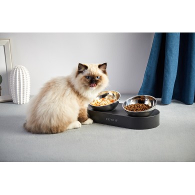 Bol metalic de alimentare dual reglabil Petkit Fresh Nan