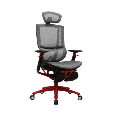 Fotoliu Gaming 1STPLAYER ERGO PLAY/ 160kg/  3D armrest/ White&Red