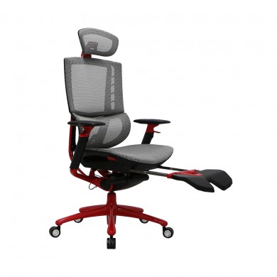 Fotoliu Gaming 1STPLAYER ERGO PLAY/ 160kg/  3D armrest/ White&Red