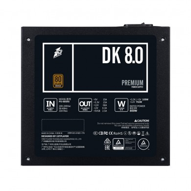 Sursa de alimentare 800W 1STPLAYER DK PREMIUM 8.0 (PS-800AX)