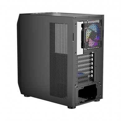 Carcasa Gaming 1STPLAYER AY7 / no PSU / Side-Window / 3x120mm / ATX / Black