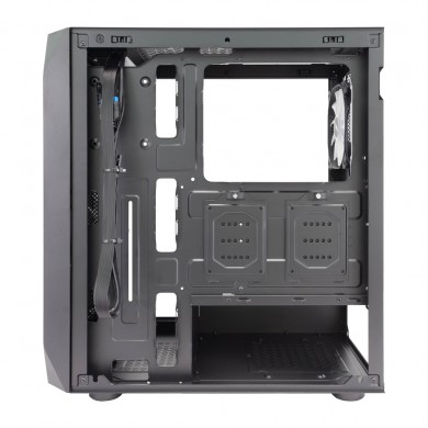 Carcasa Gaming 1STPLAYER AY7 / no PSU / Side-Window / 3x120mm / ATX / Black