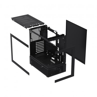 Carcasa Gaming 1STPLAYER Mi7-A / no PSU / Side-Window / 3x120mm / ATX / Black