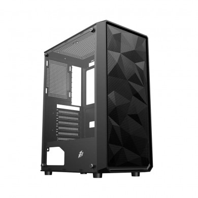 Carcasa Gaming 1STPLAYER FD3 / w/oPSU / Side-Window / 6x120mm / ATX / Black