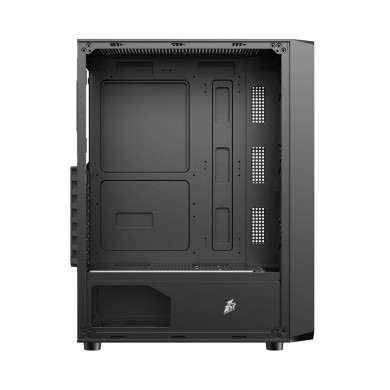Carcasa Gaming 1STPLAYER FD3 / w/oPSU / Side-Window / 6x120mm / ATX / Black
