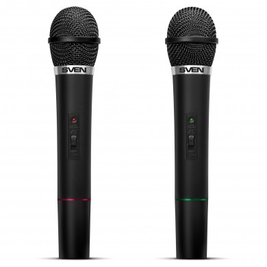 Doua microfoanewireless pentru karaoke SVEN MK-715 / Wireless / Black