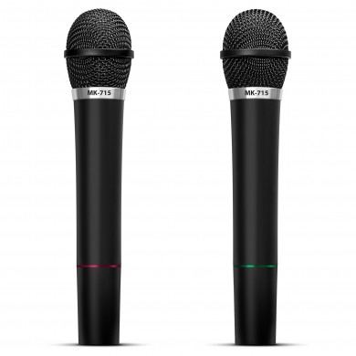 Doua microfoanewireless pentru karaoke SVEN MK-715 / Wireless / Black