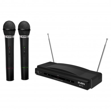 Doua microfoanewireless pentru karaoke SVEN MK-715 / Wireless / Black