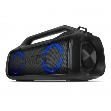 Boxa portabila SVEN PS-390 Black / 50W / Bluetooth / FM tuner / USB / microSD / TWS