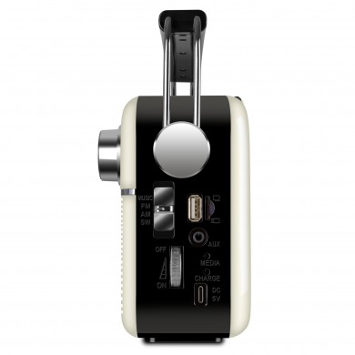 Boxa portabila SVEN SRP-500, White / 3W / Bluetooth / FM/AM/SW Radio / USB / microSD