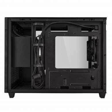 Carcasa ASUS  PRIME AP201 Tempered Glass/ noPSU / 1x120mm / mATX / Black