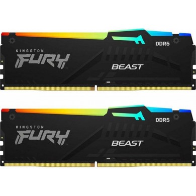 Memorie operativa Kingston FURY Beast RGB EXPO DDR5 6400MHz 32GB (Kit of 2*16GB)