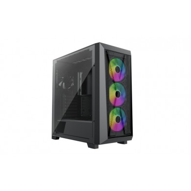 Carcasa XILENCE Xilent X | XG151 / w/oPSU / with Tempered Glass Side Panel / 3x ARGB 120mm + 1x120mm / ATX / Black