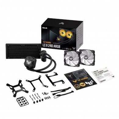 Sistem de racire cu lichid ASUS TUF GAMING LC II 240 ARGB/ Universal/ 800~2000pm/ 29 dBA /67CFM/ Black