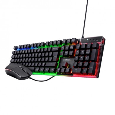 Tastatura si Mouse Gaming Trust GXT 838 Azor, USB, Black