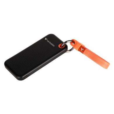 M.2 SSD Extern Verbatim Pocket / 2TB / USB 3.2 Gen 2 / Black/Orange