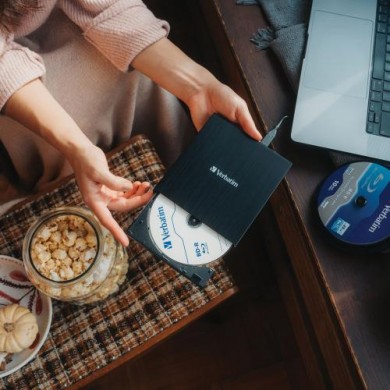 VERBATIM External Slimline Blu-Ray Writer with USB-C