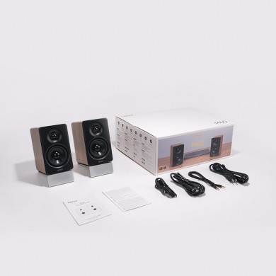 Boxe Edifier M60 Classic Oak/ 66W / Hi-Res Audio / LDAC / USB-C audio