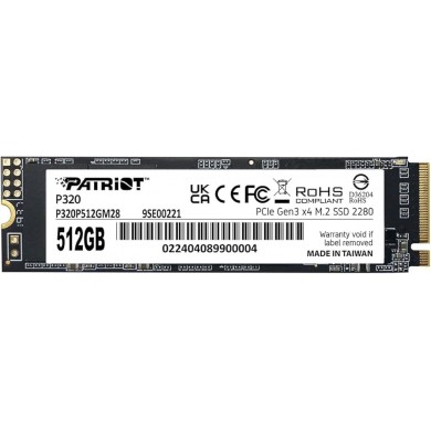 M.2 NVMe SSD Patriot P320 512GB M.2 NVMe SSD Patriot P320 512GB