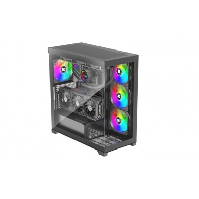 Carcasa XILENCE Xilent Gleam / X818.ARGB/ no PSU/ Aquarium panel/ ATX/ Black