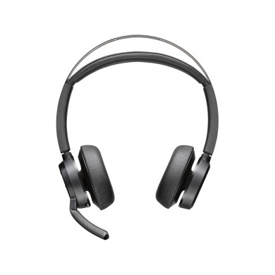 Casti Bluetooth Poly Voyager Focus 2 with charge stand/  Black