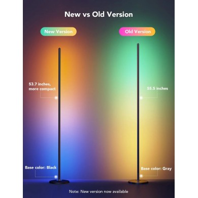 Lampa de podea GOVEE RGBICW Floor Lamp, Wi-Fi + BT, Multicolor + Extra White LEDs