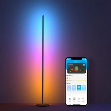 Lampa de podea GOVEE RGBICW Floor Lamp, Wi-Fi + BT, Multicolor + Extra White LEDs