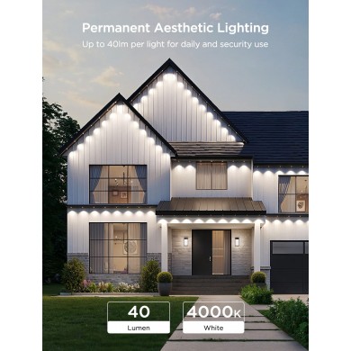 Lumini de exterior GOVEE RGBICW Permanent Outdoor Lights 2 30M, 72 Lights