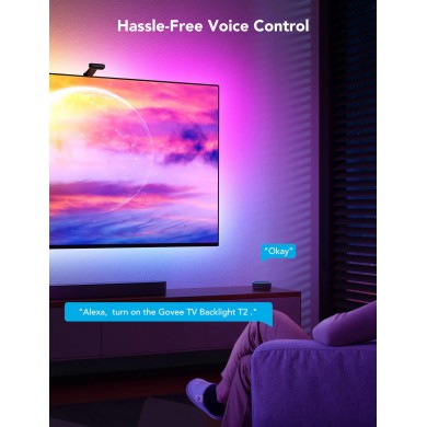 Banda LED pentru TV Govee Envisual TV Backlight T2 with Dual Cameras (75”-85”) Banda LED pentru TV Govee Envisual TV Backlight T2 with Dual Cameras (75”-85”)