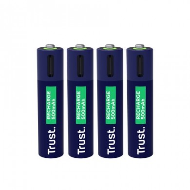 Trust Baterie reincarcabila USB-C AAA/ 500 mAh/  up to 800 charge cycles/  4 Pack