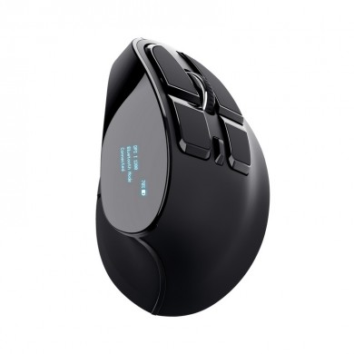 Mouse ergonomic reоncarcabil fara fir Trust VOXX / 2.4GHz/ Bluetooth/ Black