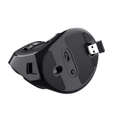 Mouse ergonomic reоncarcabil fara fir Trust VOXX / 2.4GHz/ Bluetooth/ Black