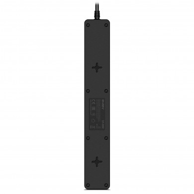 Surge Protector SVEN SF-06E/ 6 Sockets/ 2300W/ 3.0m/ Black