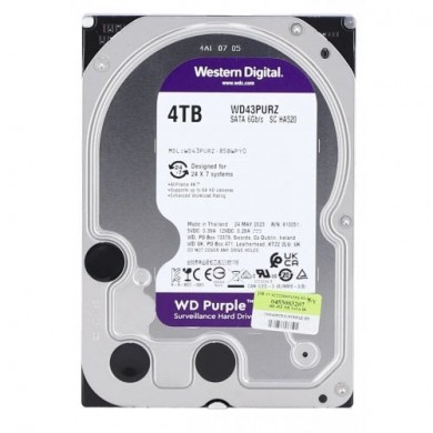 3.5” HDD Western Digital Caviar Purple WD43PURZ / 4TB / IntelliPower / 256MB 3.5” HDD Western Digital Caviar Purple WD43PURZ / 4TB / IntelliPower / 256MB